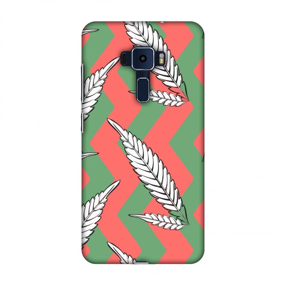 Along The Chevron - Pink And Green Slim Hard Shell