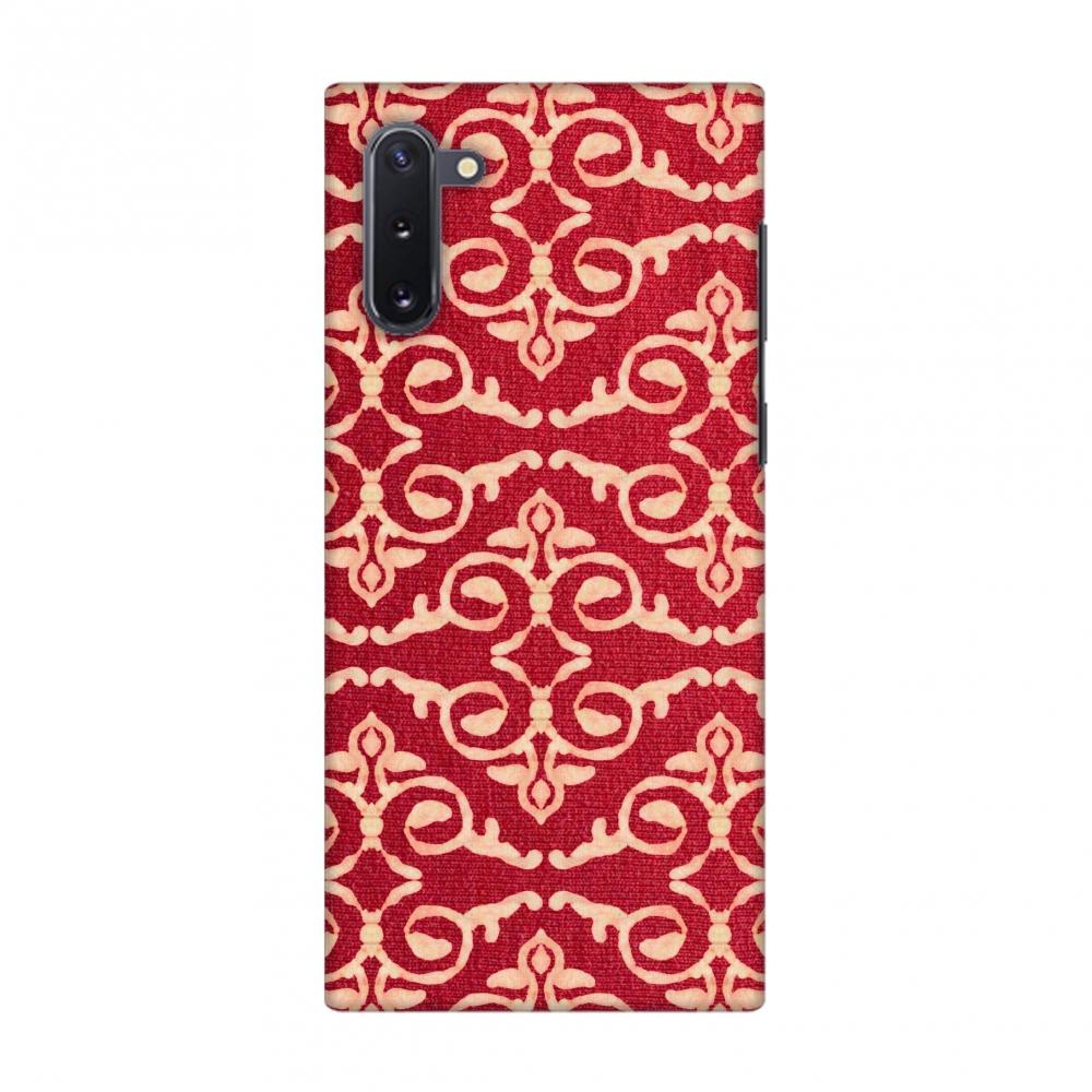Batik Dyeing Art Deco - Rust Red Slim Hard Shell