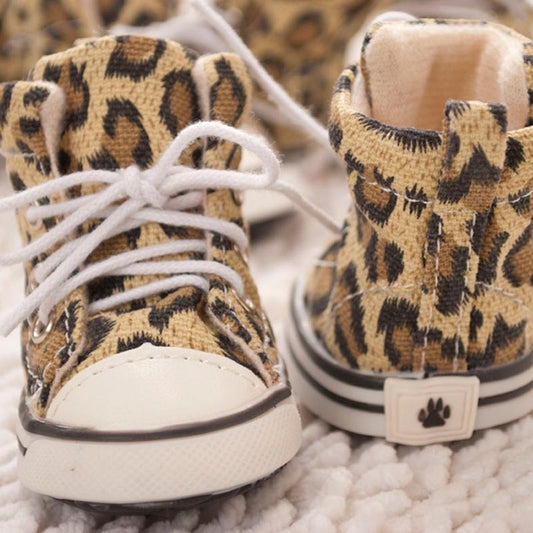 Leopard Print Dog shoes
