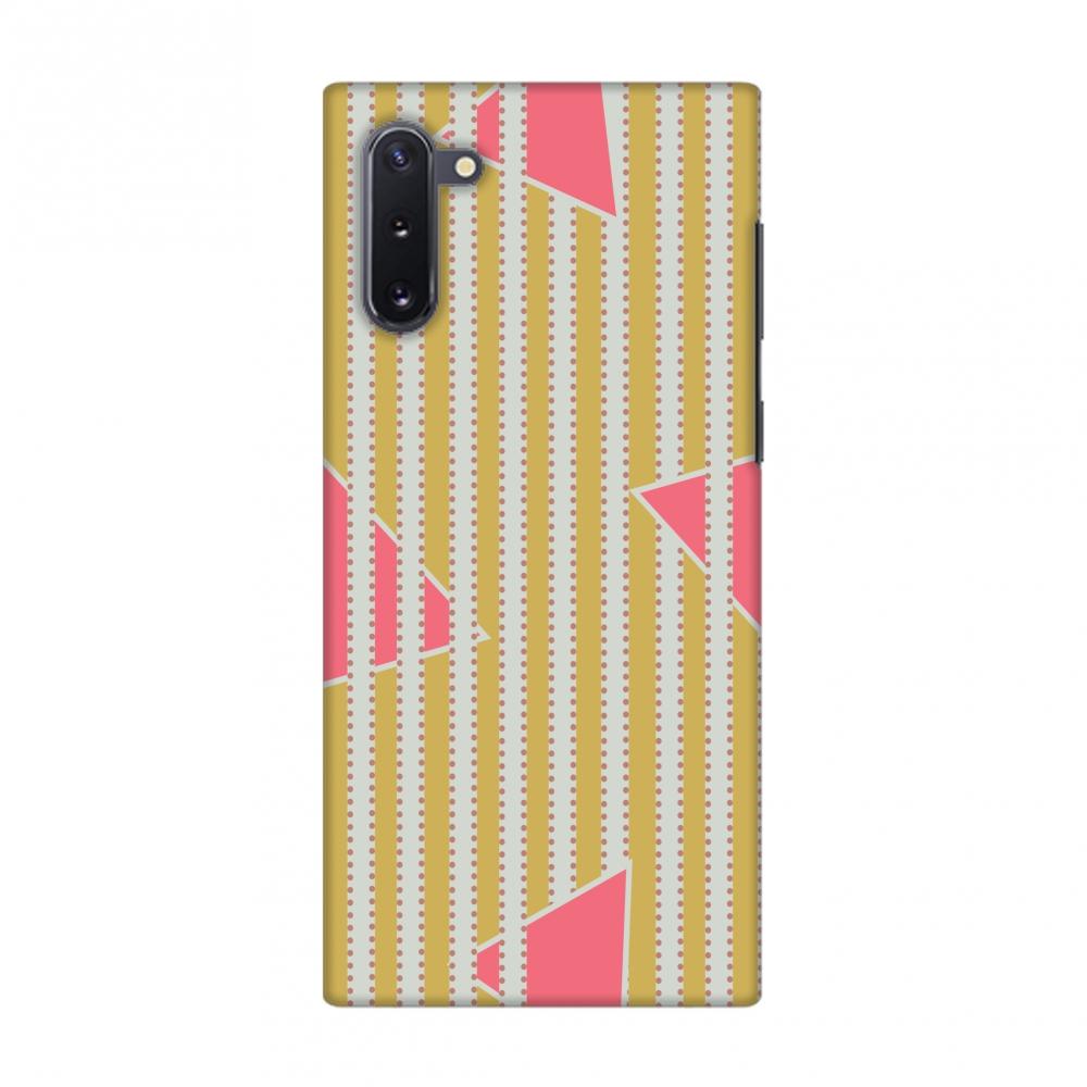 Stripes and triangles- Mustard and pink Slim Hard Shell Case For