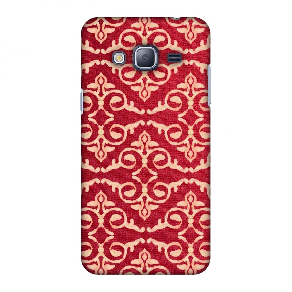 Batik Dyeing Art Deco - Rust Red Slim Hard Shell