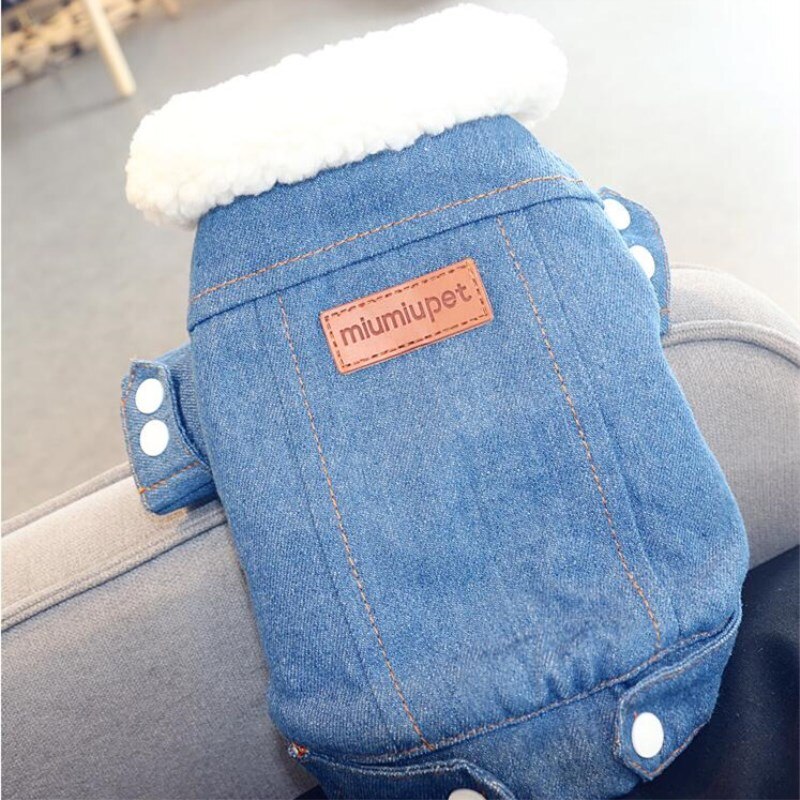 Lined Jean Jacket for Dogs